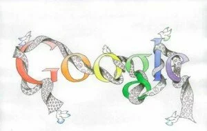 google doodle 300x190 Google Doodle wishes Happy New Year 2012