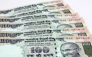 Indian rupee down 300x186 Rupee slips15 paise against US dollar in early trade