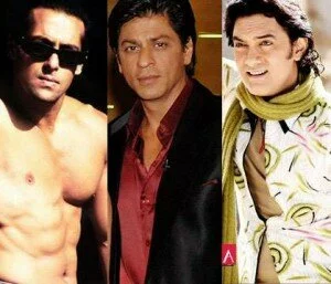 salman shahrukh aamir 300x257 Celebrate New Year 2012 with Bollywood Khans