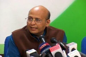 Congress leader Abhishek Singhvi 300x200 Congress demands BJP to clean up first