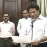 Sachin Tendulkar1 150x150 Sachin Tendulkar takes oath as Rajya Sabha member