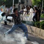 Anti Amrican Clash in Islamabad 150x150 Furious Anti Islamic Protest: US enclave burning in Islamabad, clashes with Police