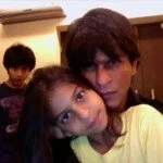 Shahrukh with daughter Suhana 150x150 Shahrukh Khan scared of daughter Suhana