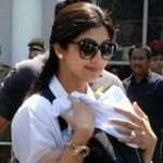 Shilpa Shetty 150x150 Shilpa Shetty takes son, Viaan, on first foreign trip