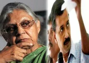 Sheila Dikshit Khejriwal feb1 300x212 Khejriwal exposes nexus between National Capital Govt, power cos