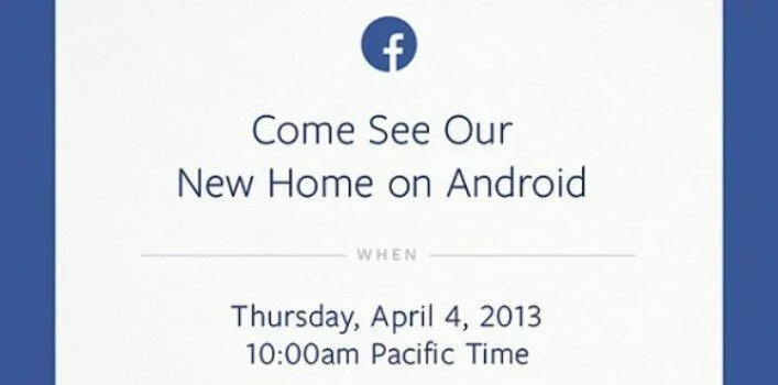 Facebook Event march29 Facebook to reveal ‘New Home on Android’ at event, Is a HTC Myst Smartphone?