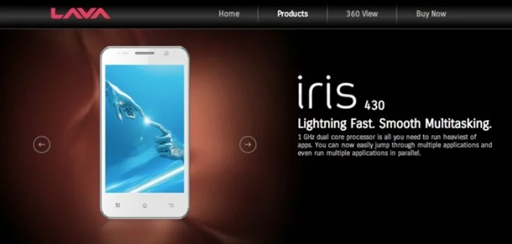 Lava IRIS 430 India March5 Hands on LAVA IRIS 430, A dual SIM Smartphone launch