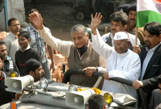 AnnaHazare+Patiala Anna Hazare in Punjab: Vote out corrupt politicians